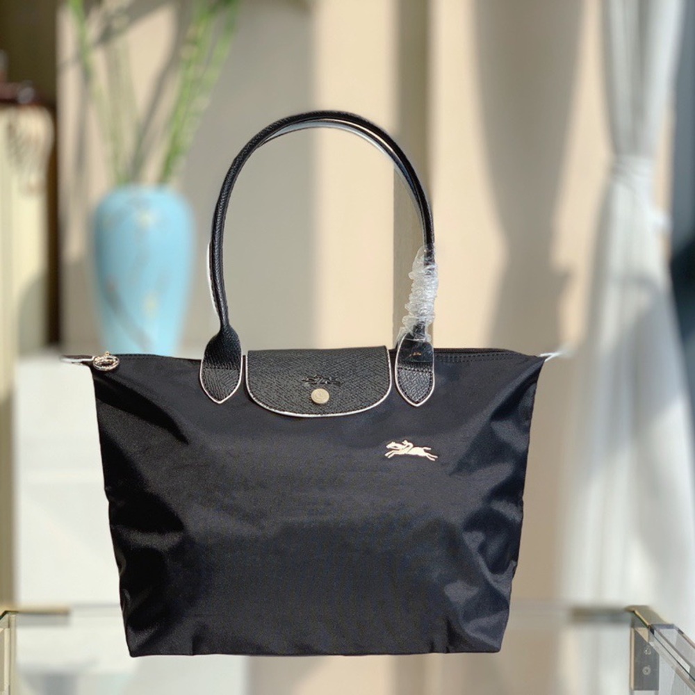Longchamp's new women's stylish and exquisite large-capacity canvas tote bag